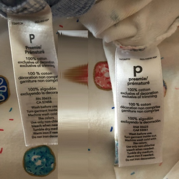 Bdl of 4-3 pr feet pj and 1 onesie preemie - Picture 4 of 4